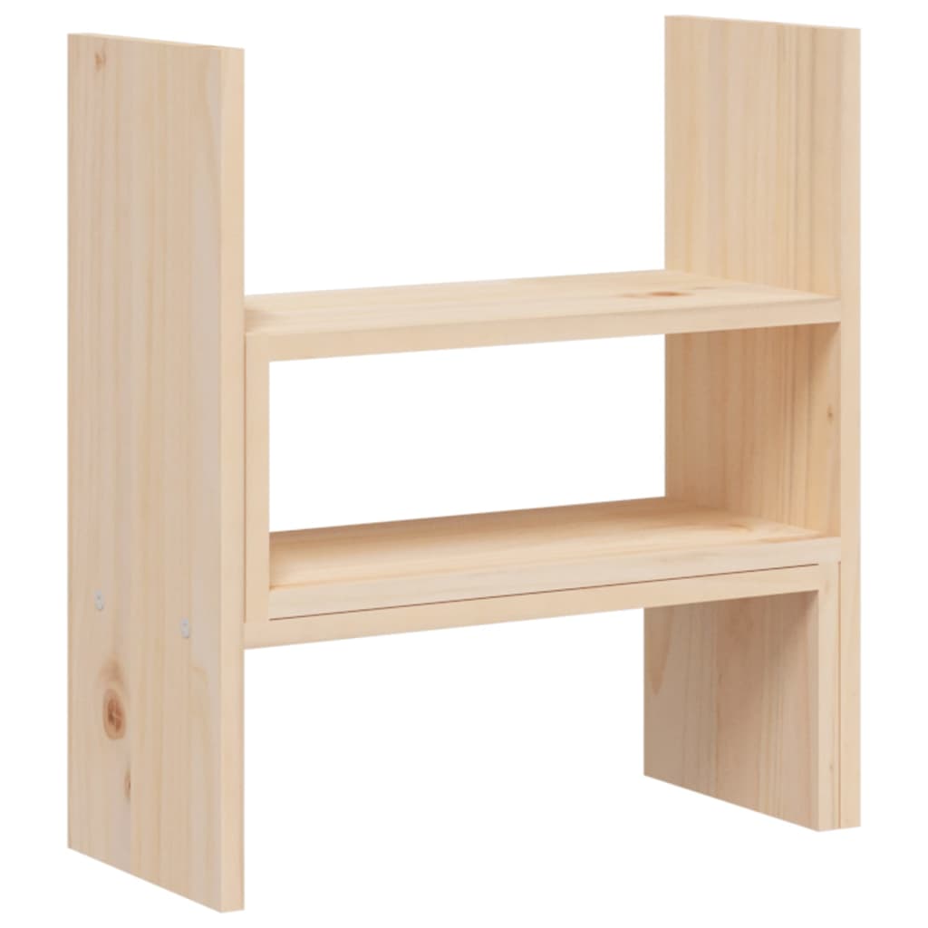 vidaXL Support pour moniteur (39-72)x17x43 cm Bois de pin solide