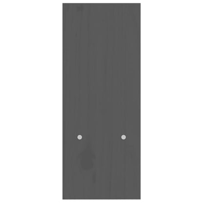 vidaXL Support pour moniteur Gris (39-72)x17x43 cm Bois de pin solide