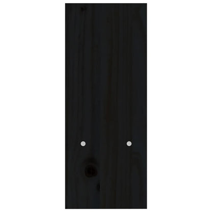 vidaXL Support pour moniteur Noir (39-72)x17x43 cm Bois de pin solide