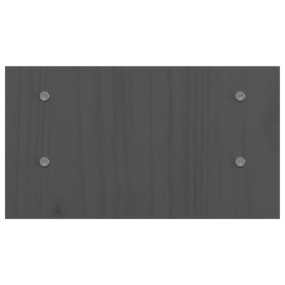 vidaXL Support de moniteur Gris 50x27x15 cm Bois de pin solide