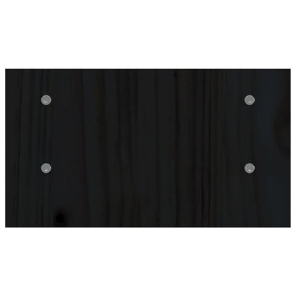 vidaXL Support de moniteur Noir 50x27x15 cm Bois de pin solide