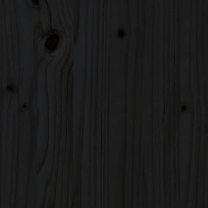 vidaXL Support de moniteur Noir 50x27x15 cm Bois de pin solide