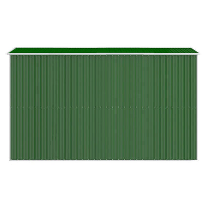 vidaXL Abri de jardin Vert 192x357x223 cm Acier galvanisé