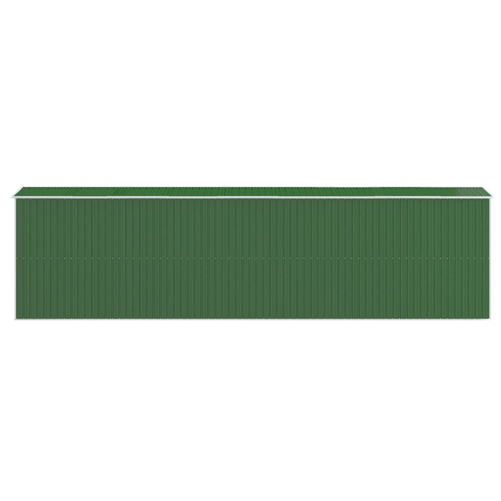 vidaXL Abri de jardin Vert 192x772x223 cm Acier galvanisé