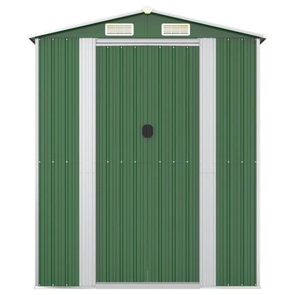 vidaXL Abri de jardin Vert 192x855x223 cm Acier galvanisé