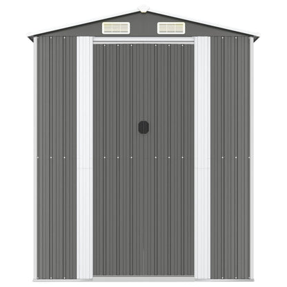 vidaXL Abri de jardin Gris clair 192x191x223 cm Acier galvanisé