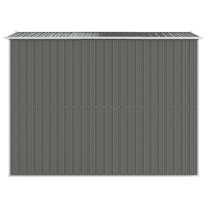 vidaXL Abri de jardin Gris clair 192x274x223 cm Acier galvanisé