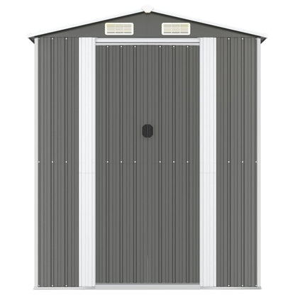 vidaXL Abri de jardin Gris clair 192x440x223 cm Acier galvanisé