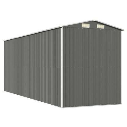vidaXL Abri de jardin Gris clair 192x523x223 cm Acier galvanisé