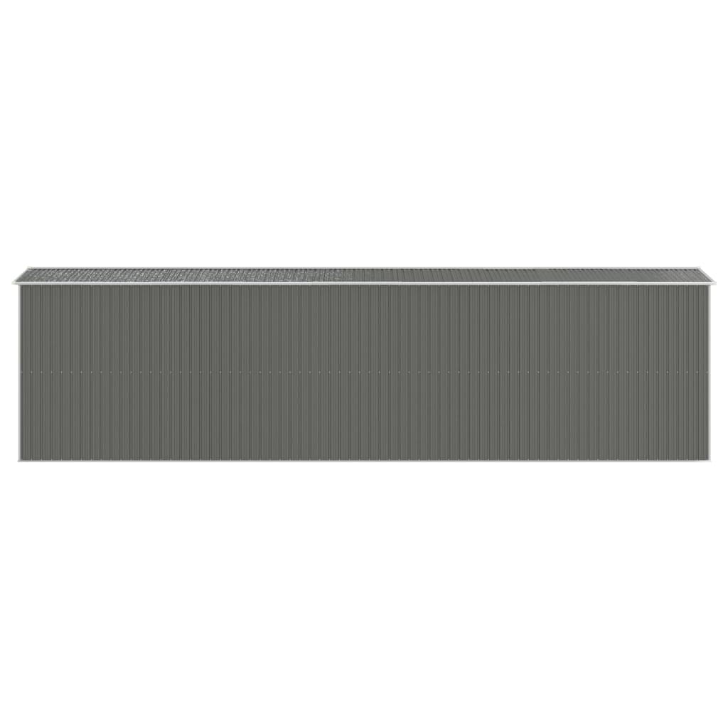 vidaXL Abri de jardin Gris clair 192x772x223 cm Acier galvanisé