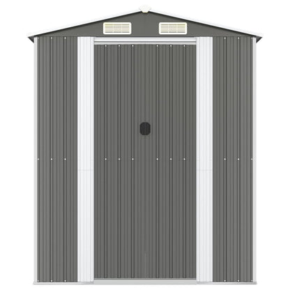 vidaXL Abri de jardin Gris clair 192x1021x223 cm Acier galvanisé