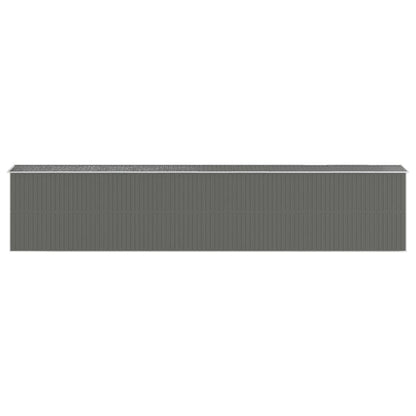 vidaXL Abri de jardin Gris clair 192x1021x223 cm Acier galvanisé