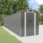 vidaXL Abri de jardin Gris clair 192x1021x223 cm Acier galvanisé