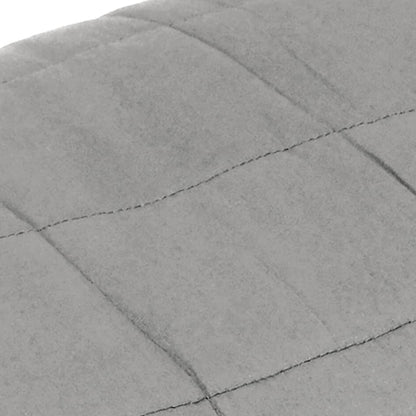 vidaXL Couverture lestée Gris 120x180 cm 5 kg Tissu