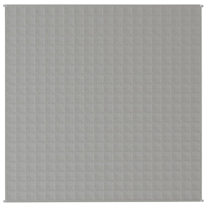 vidaXL Couverture lestée Gris 200x200 cm 9 kg Tissu
