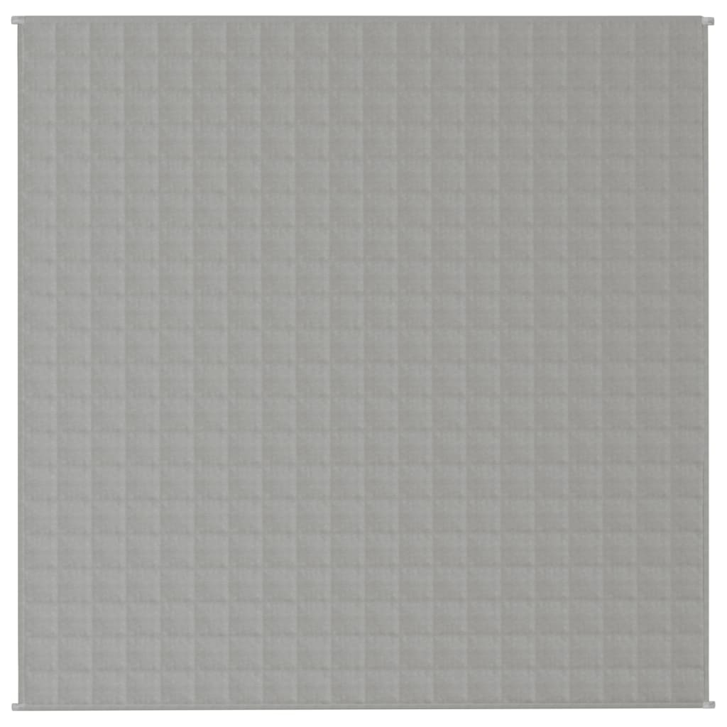 vidaXL Couverture lestée Gris 200x200 cm 13 kg Tissu