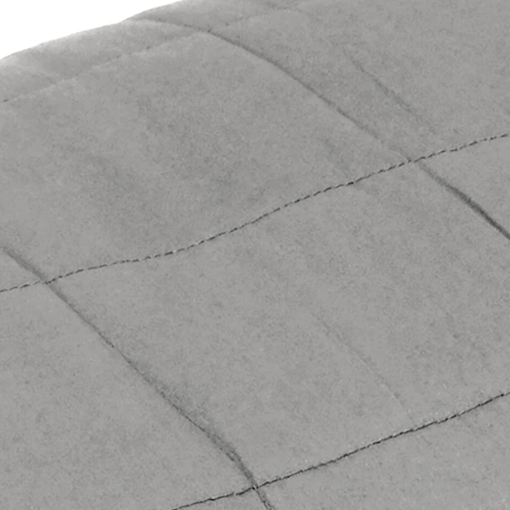 vidaXL Couverture lestée Gris 220x235 cm 11 kg Tissu