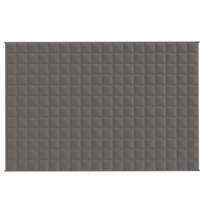 vidaXL Couverture lestée Gris 120x180 cm 9 kg Tissu