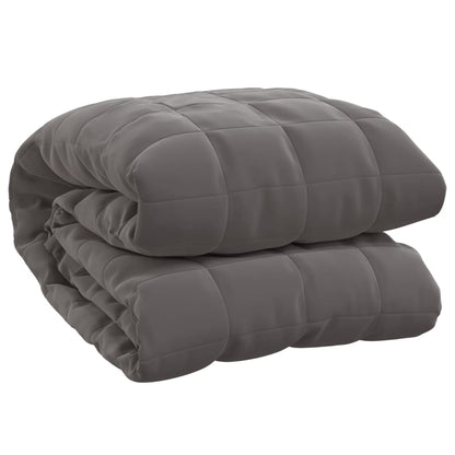 vidaXL Couverture lestée Gris 150x200 cm 7 kg Tissu