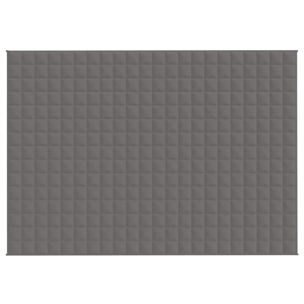 vidaXL Couverture lestée Gris 155x220 cm 11 kg Tissu