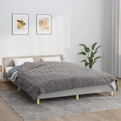 vidaXL Couverture lestée Gris 200x200 cm 9 kg Tissu