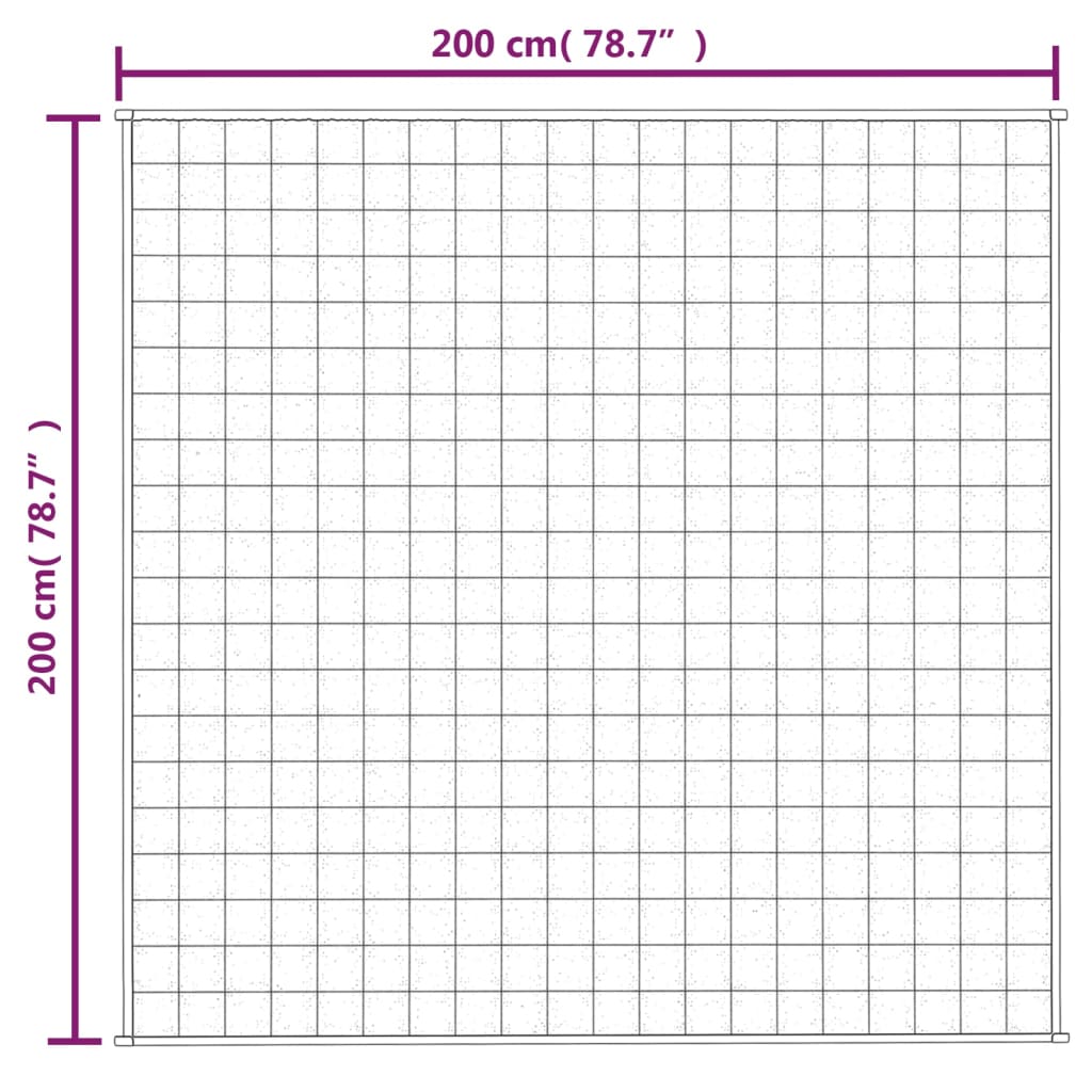 vidaXL Couverture lestée Gris 200x200 cm 13 kg Tissu