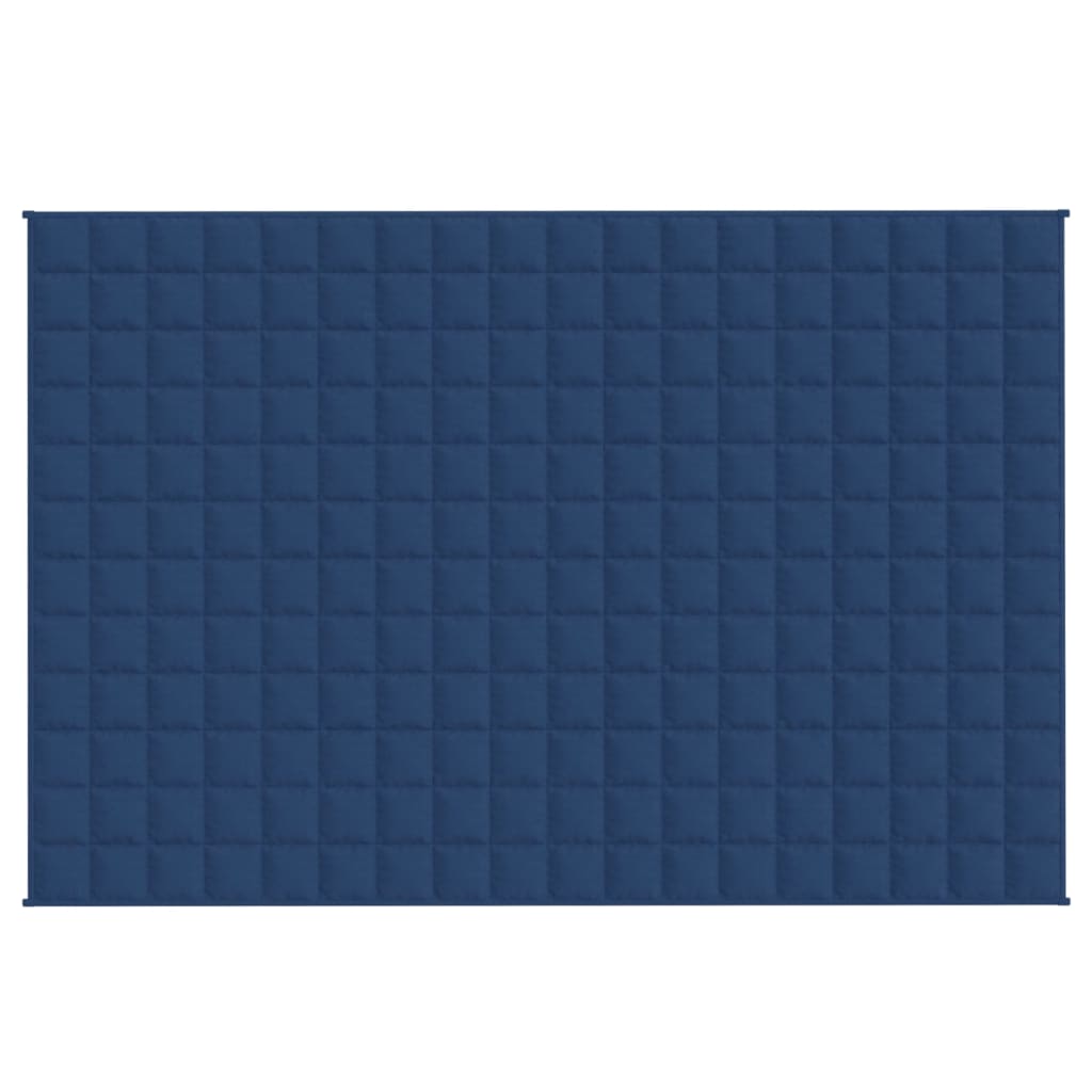 vidaXL Couverture lestée Bleu 120x180 cm 5 kg Tissu