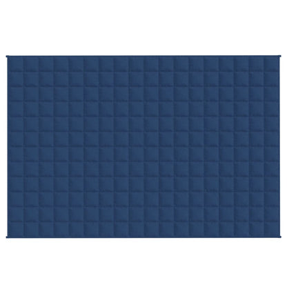 vidaXL Couverture lestée Bleu 120x180 cm 5 kg Tissu