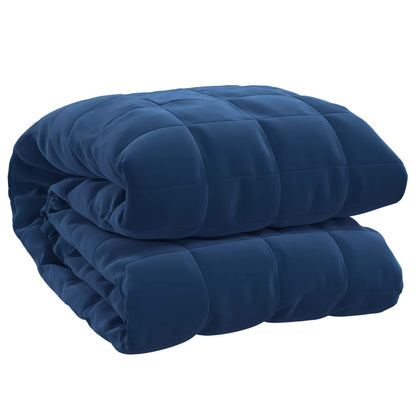 vidaXL Couverture lestée Bleu 150x200 cm 7 kg Tissu