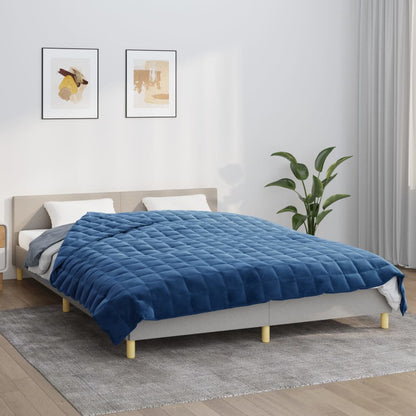 vidaXL Couverture lestée Bleu 200x200 cm 13 kg Tissu