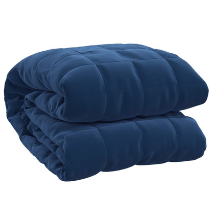 vidaXL Couverture lestée Bleu 200x225 cm 13 kg Tissu