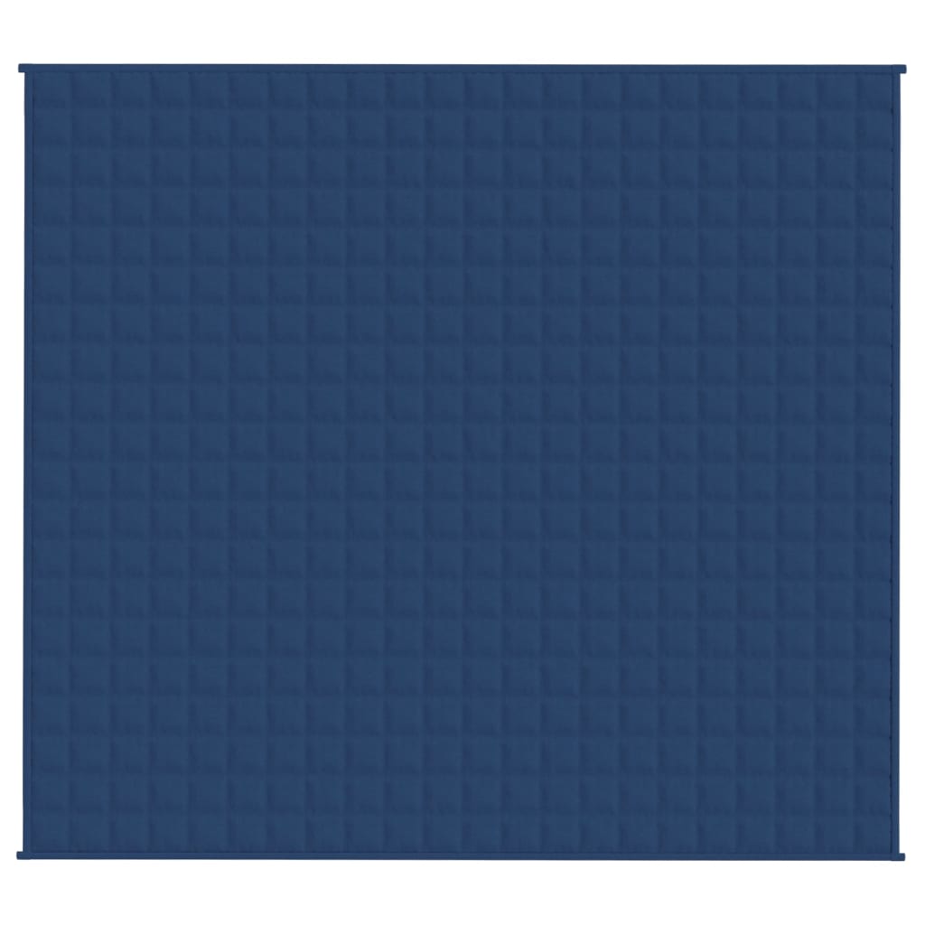 vidaXL Couverture lestée Bleu 200x225 cm 13 kg Tissu