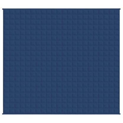 vidaXL Couverture lestée Bleu 220x235 cm 11 kg Tissu