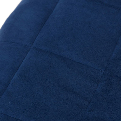 vidaXL Couverture lestée Bleu 220x235 cm 15 kg Tissu