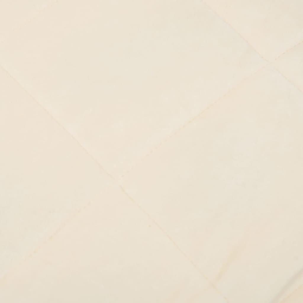 vidaXL Couverture lestée Crème clair 200x200 cm 13 kg Tissu