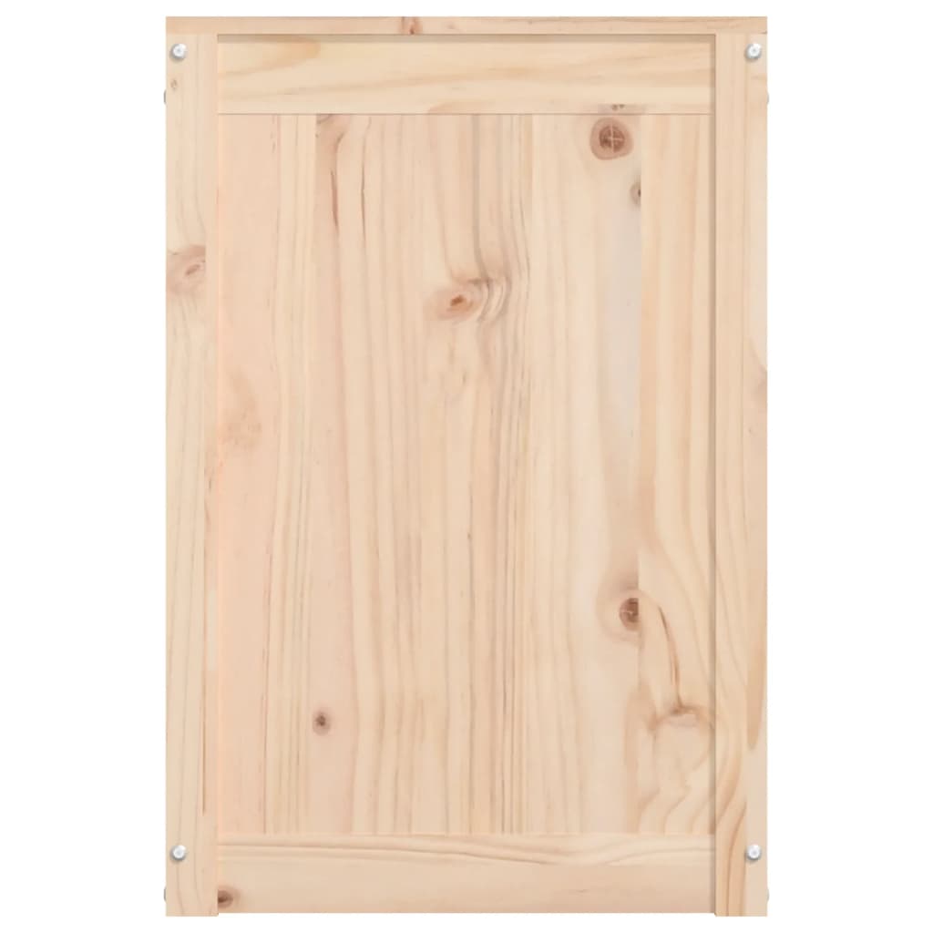 vidaXL Boîte à linge 88,5x44x66 cm Bois massif de pin