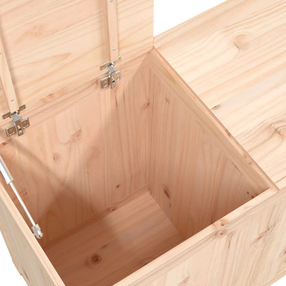 vidaXL Boîte à linge 88,5x44x66 cm Bois massif de pin