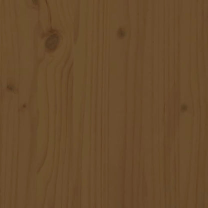 vidaXL Boîte à linge Marron miel 88,5x44x76 cm Bois massif de pin