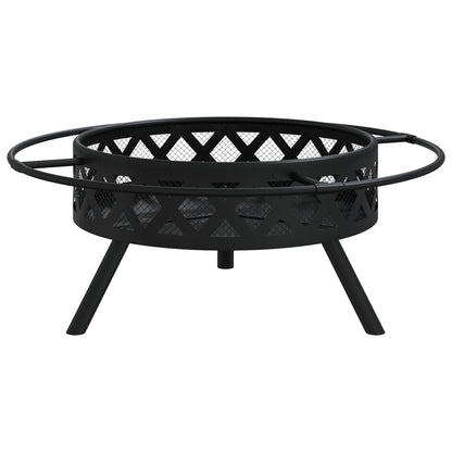 vidaXL Foyer avec tisonnier 70 cm XXL acier