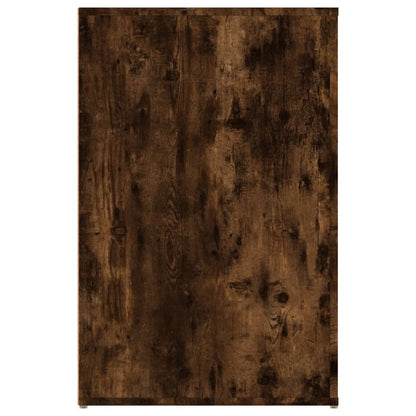 vidaXL Bureau Chêne fumé 100x49x75 cm Bois d'ingénierie