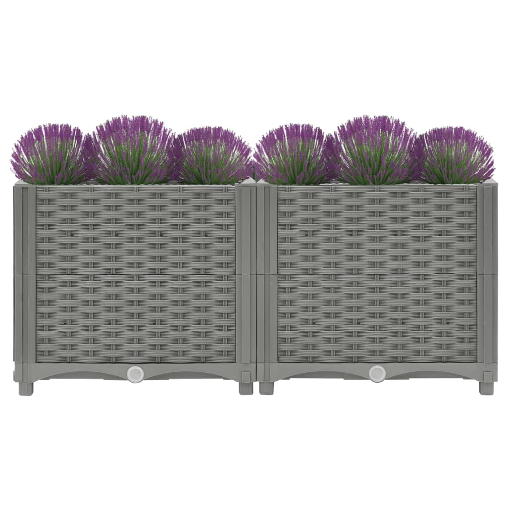 vidaXL Lit surélevé 80x40x38 cm Polypropylène