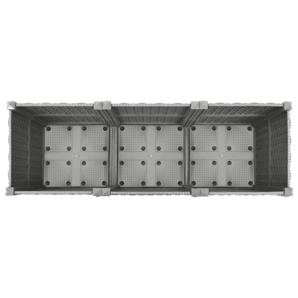 vidaXL Lit surélevé 120x40x38 cm Polypropylène
