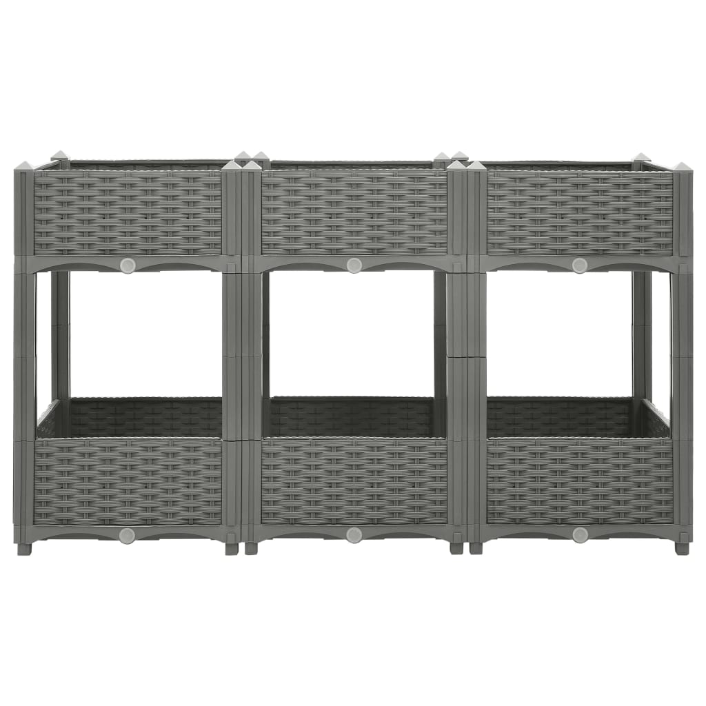 vidaXL Lit surélevé 120x40x71 cm Polypropylène