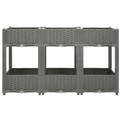 vidaXL Lit surélevé 120x40x71 cm Polypropylène