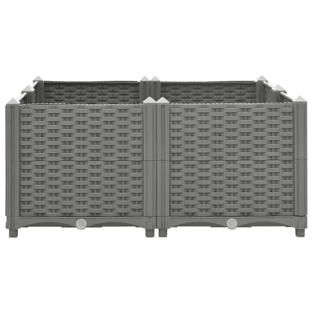 vidaXL Lit surélevé 80x80x38 cm Polypropylène