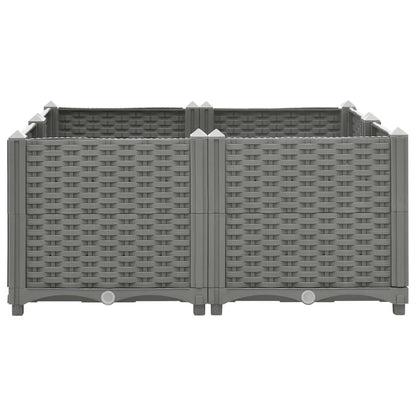vidaXL Lit surélevé 80x80x38 cm Polypropylène