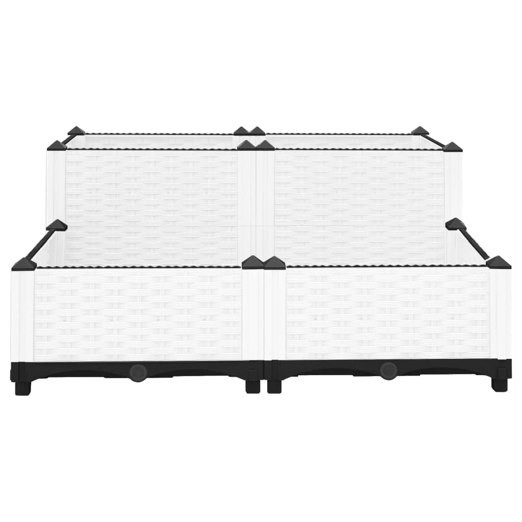 vidaXL Lit surélevé 80x80x38 cm Polypropylène