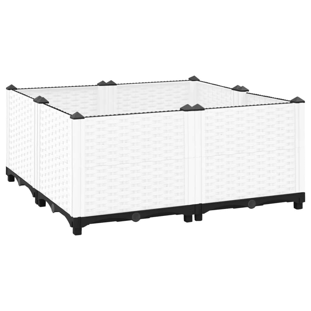 vidaXL Lit surélevé 80x80x38 cm Polypropylène