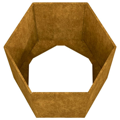 vidaXL Jardinière Rouillé 40x40x45 cm Acier corten