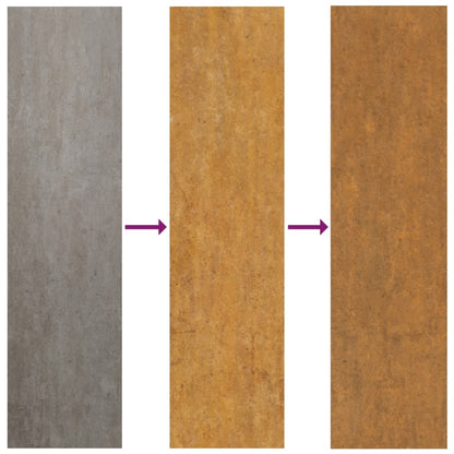 vidaXL Jardinières avec pieds 2 pcs Rouillé 49x47x50 cm Acier corten